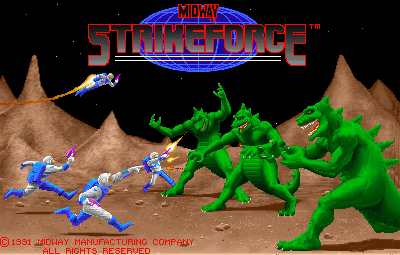 Strike Force (rev 1 02+25+91) Title Screen
